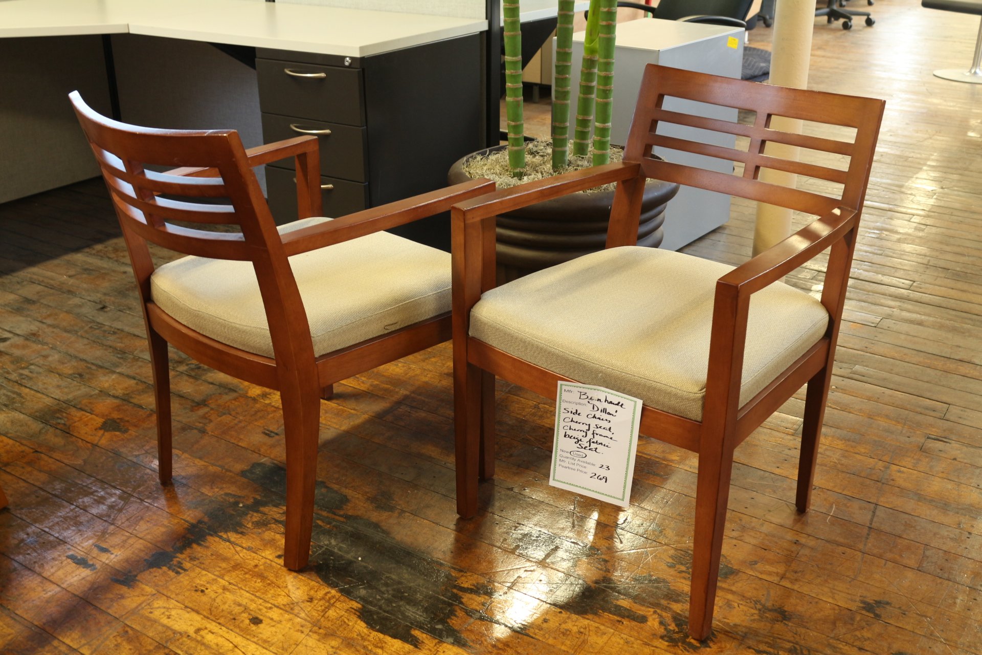 Bernhardt Dillon Cherry Side Chairs