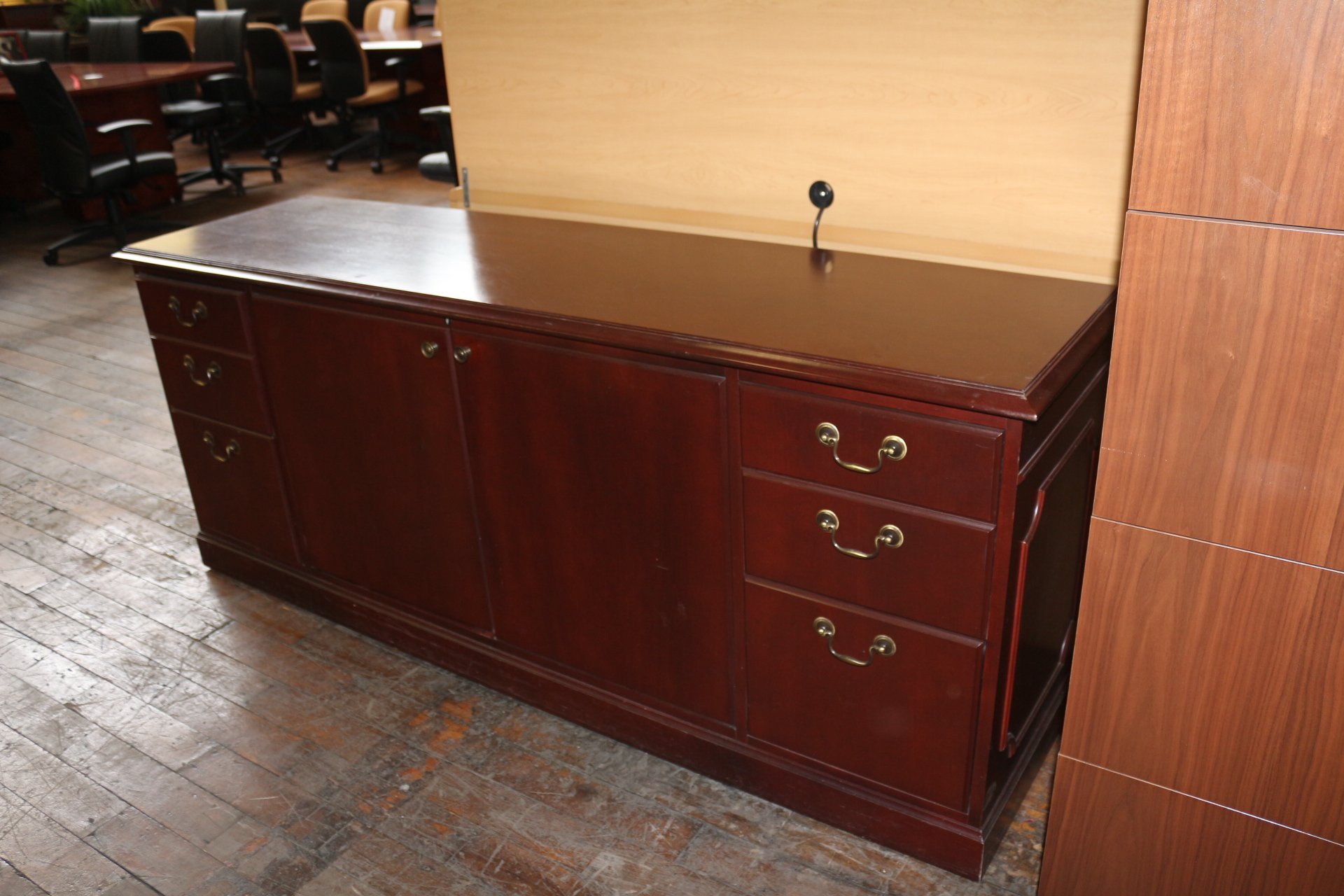 Traditional 72″ Cherry Credenza