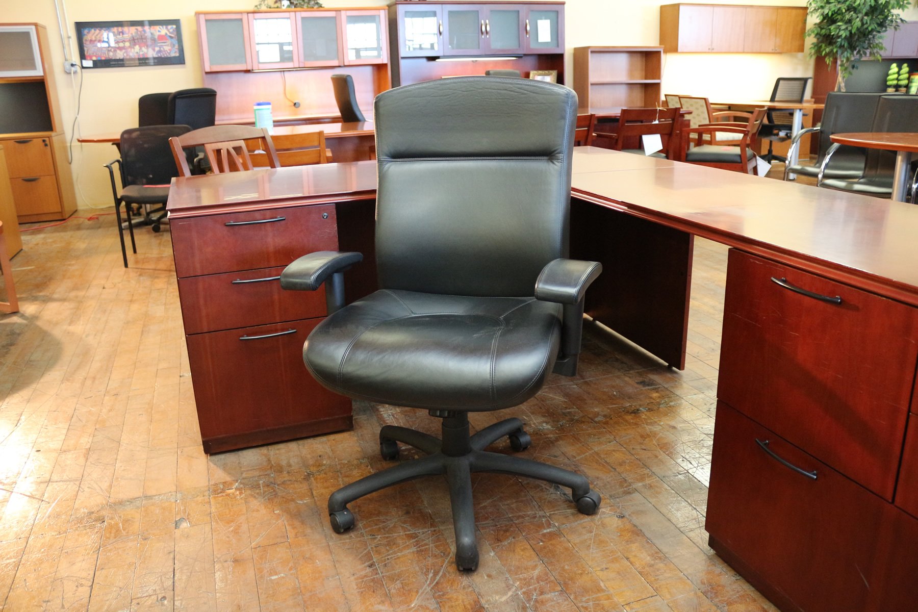 Stylex Black Leather Chair