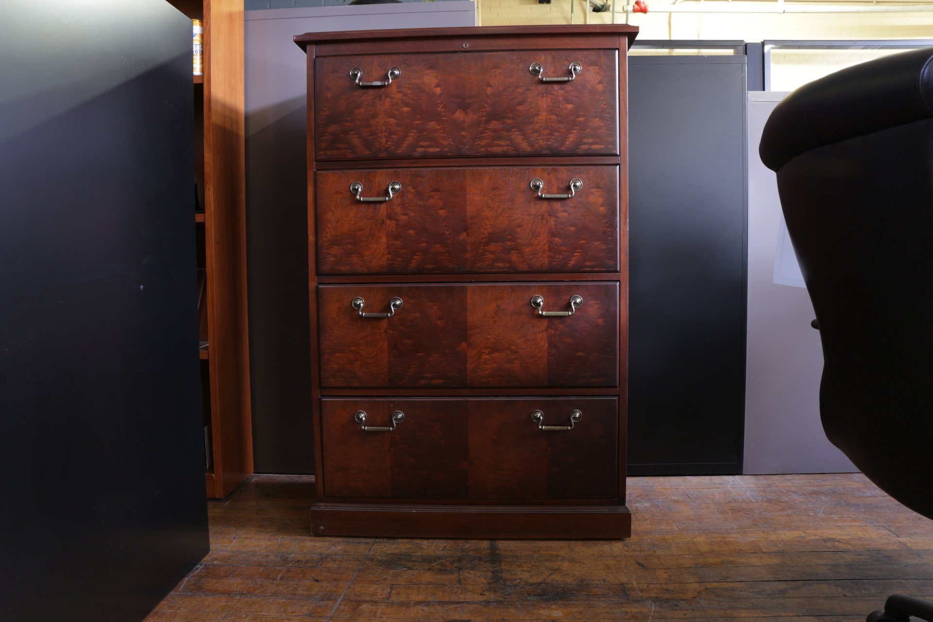 Kimball Wood 4 Drawer Lateral File Cabinet