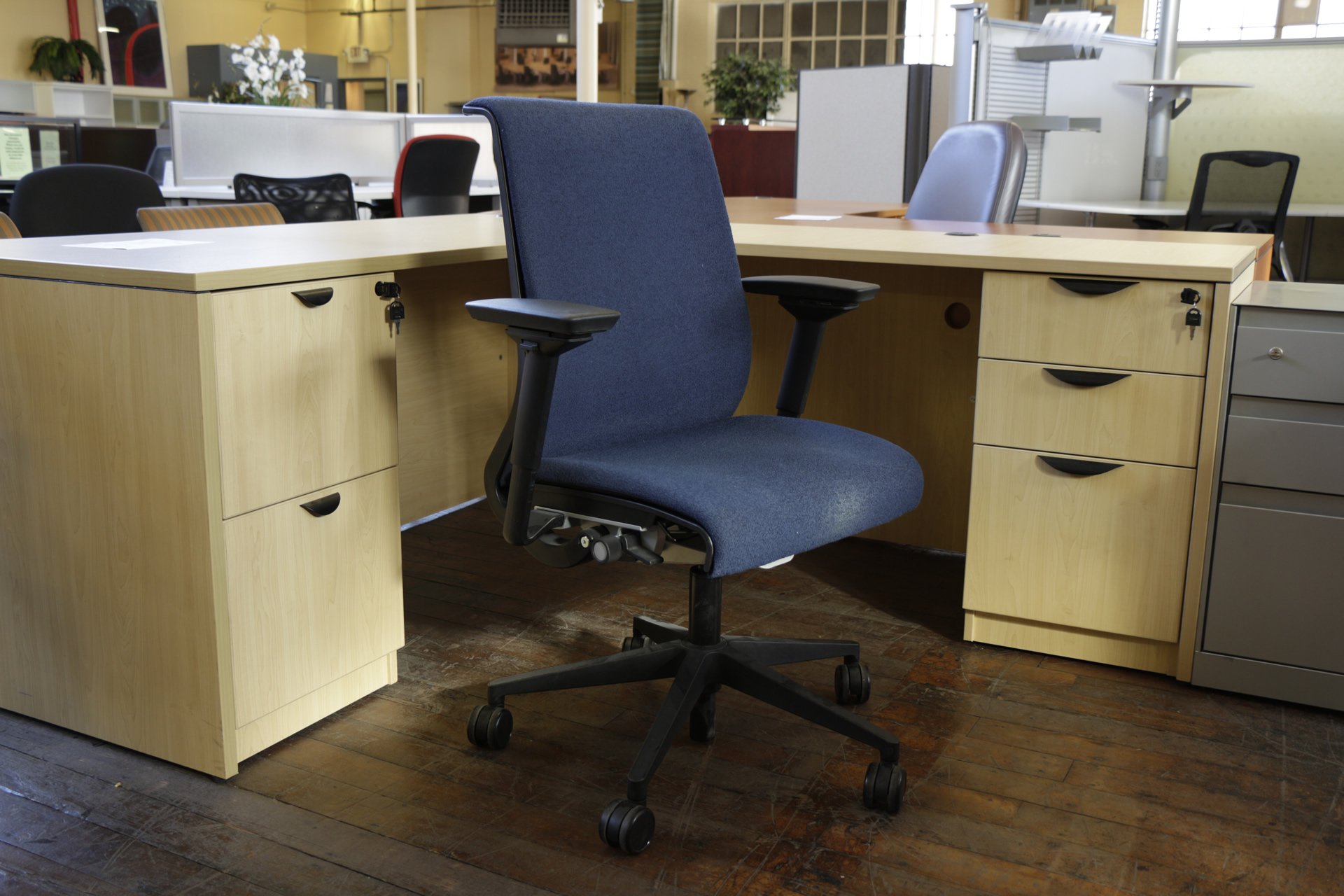 Blue Steelcase Think Chair (Used)
