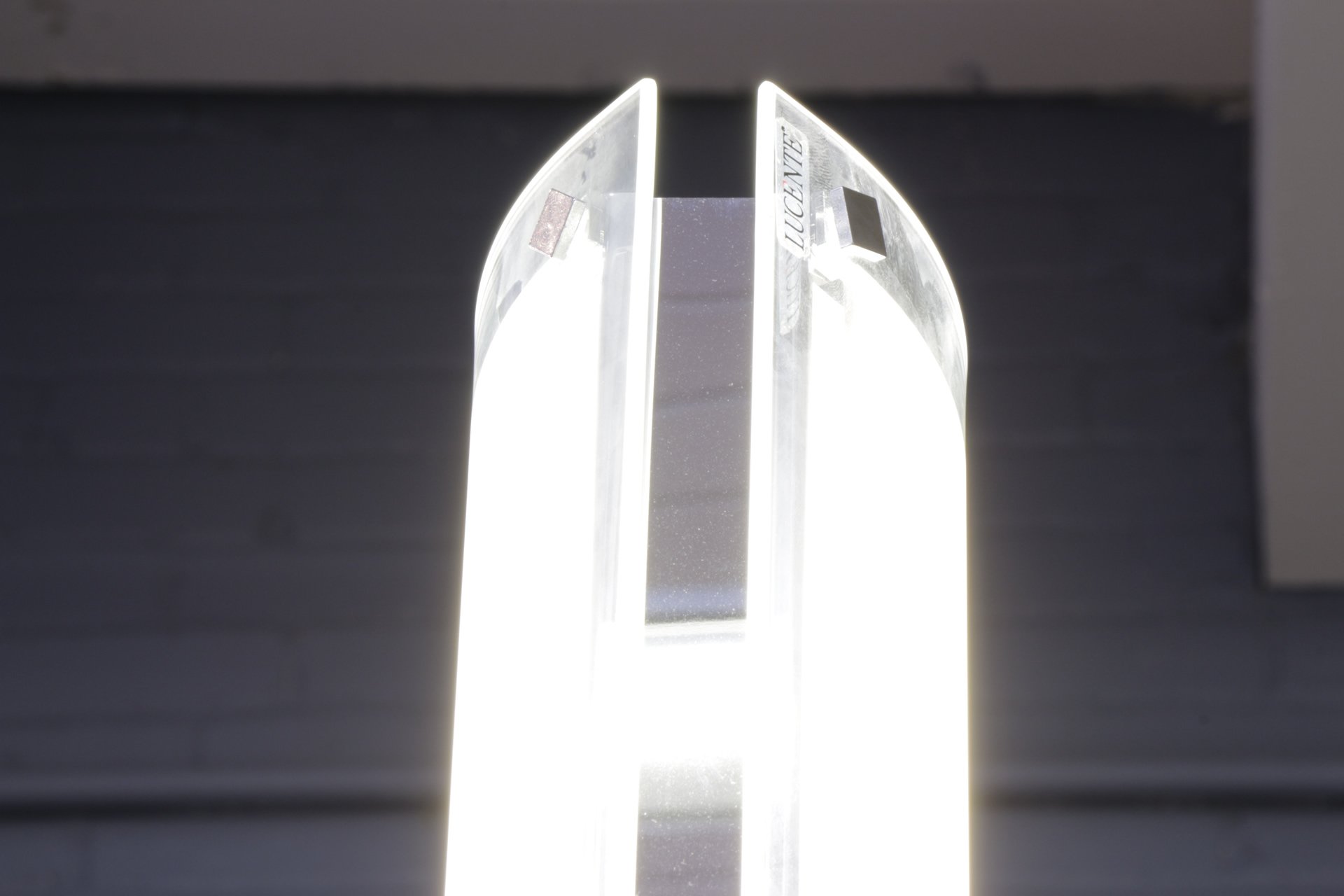 Lucente Vision Chrome Floor Lamps