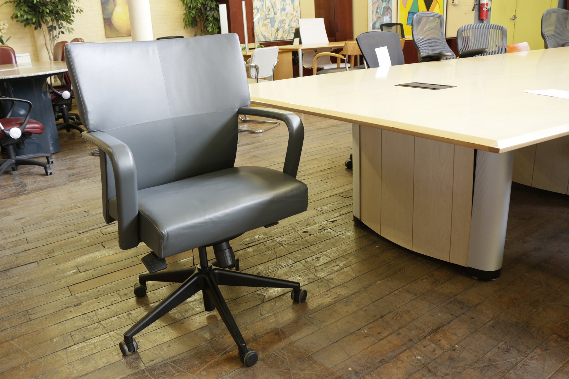 HBF MV9 Mid Back Leather Executive Chair