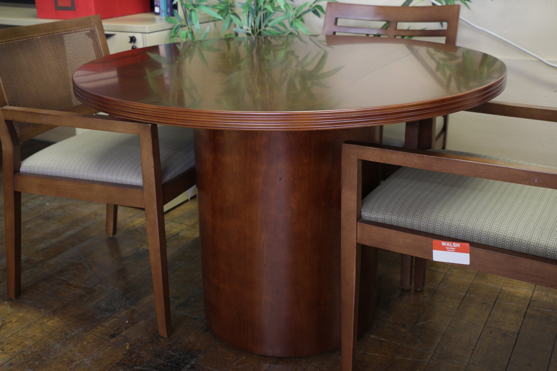 Peartree “Sierra” Series 42″ Diameter Round Wood Conference Table