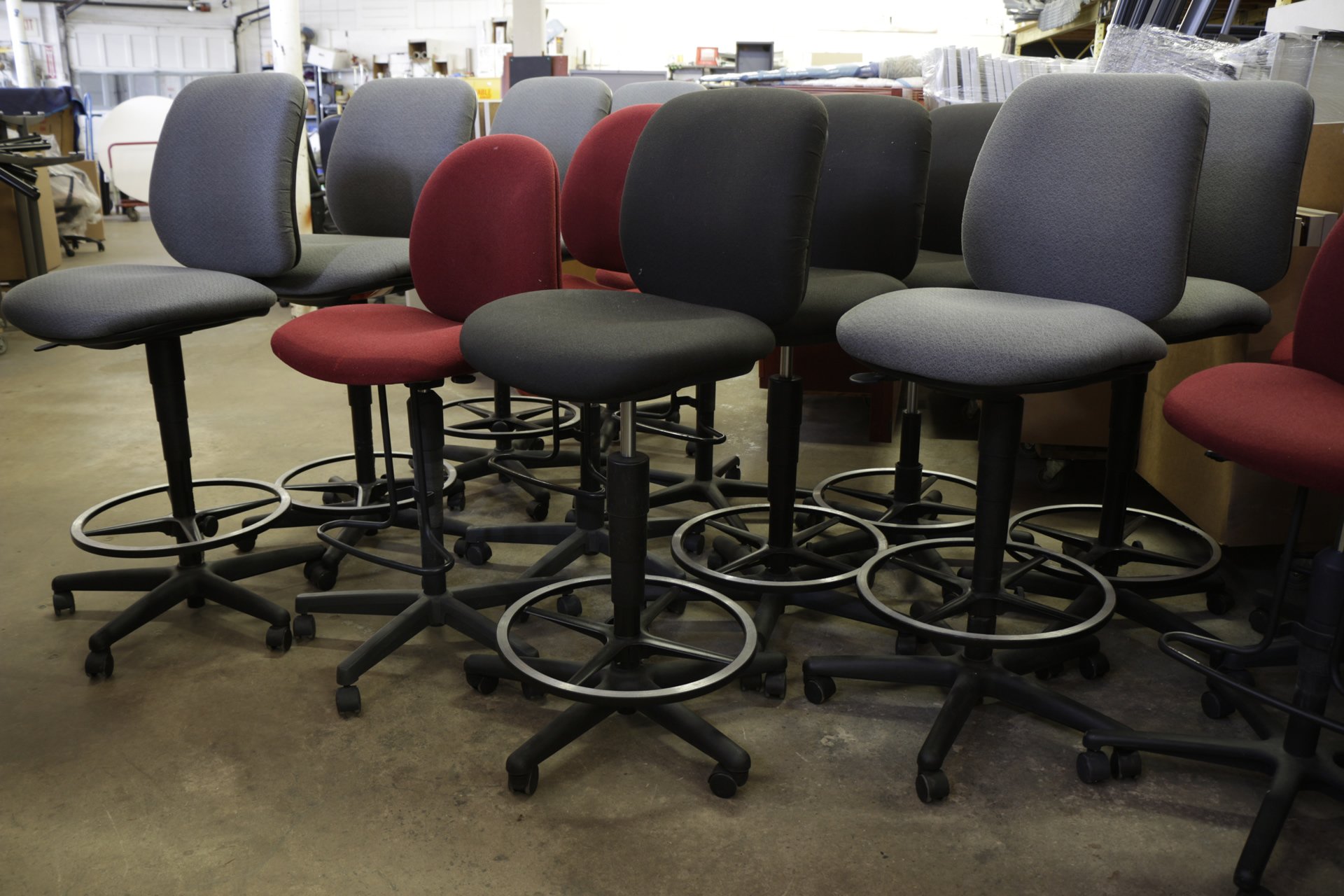 Assorted Bar-Height Drafting Stools