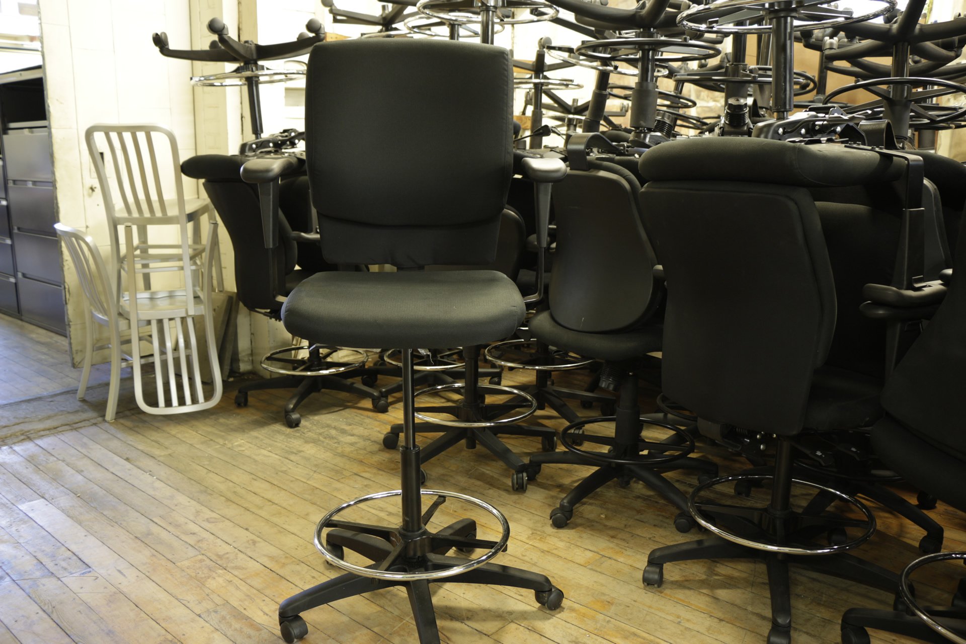 Highmark Emme Black Drafting Stool