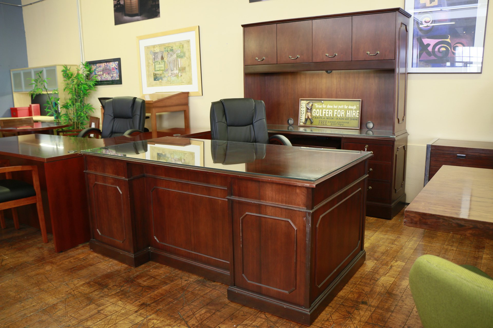 Kimball Walnut Executive Suite