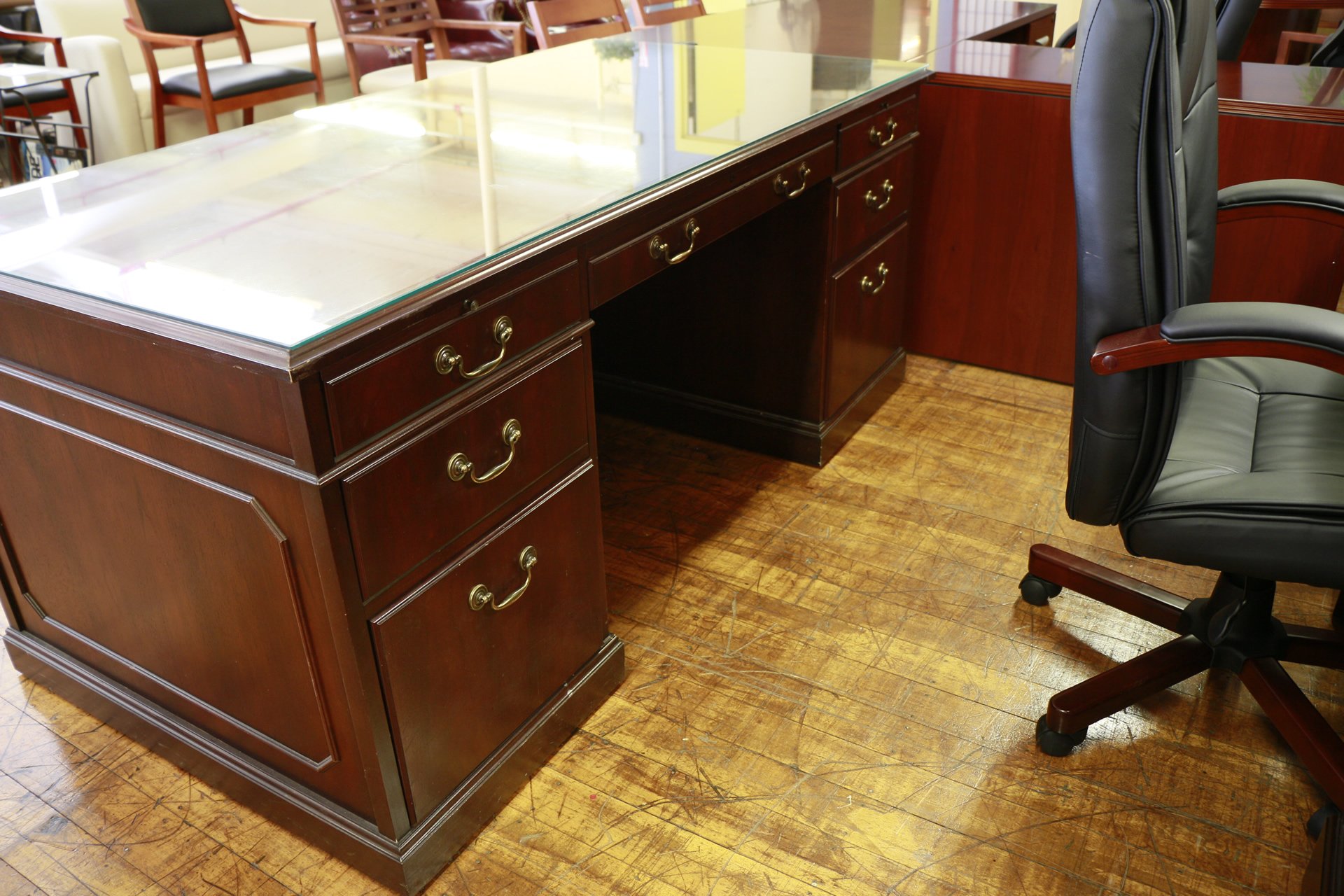 Kimball Walnut Executive Suite