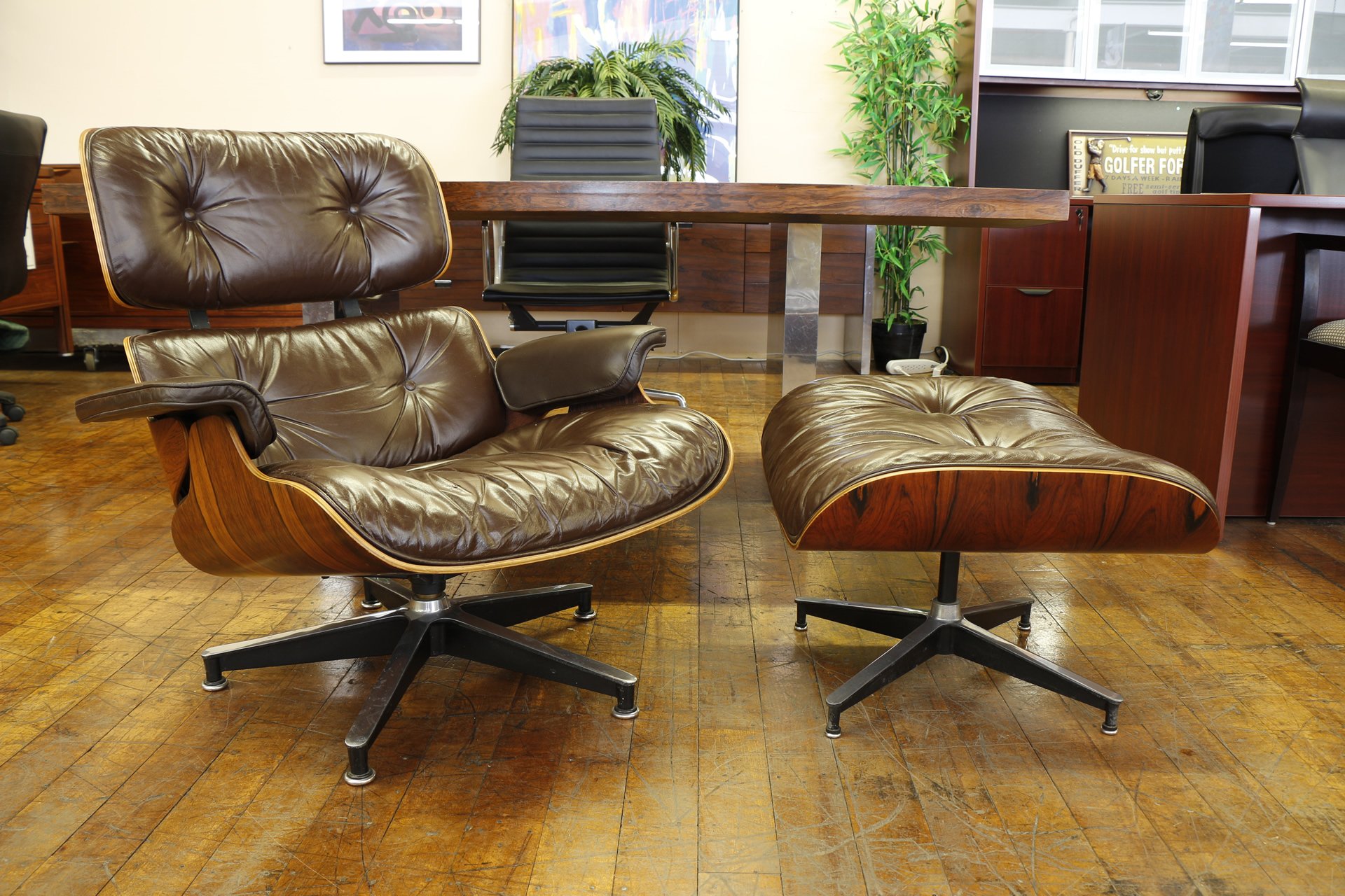 Herman Miller Eames Lounge Chair & Ottoman Circa 1970