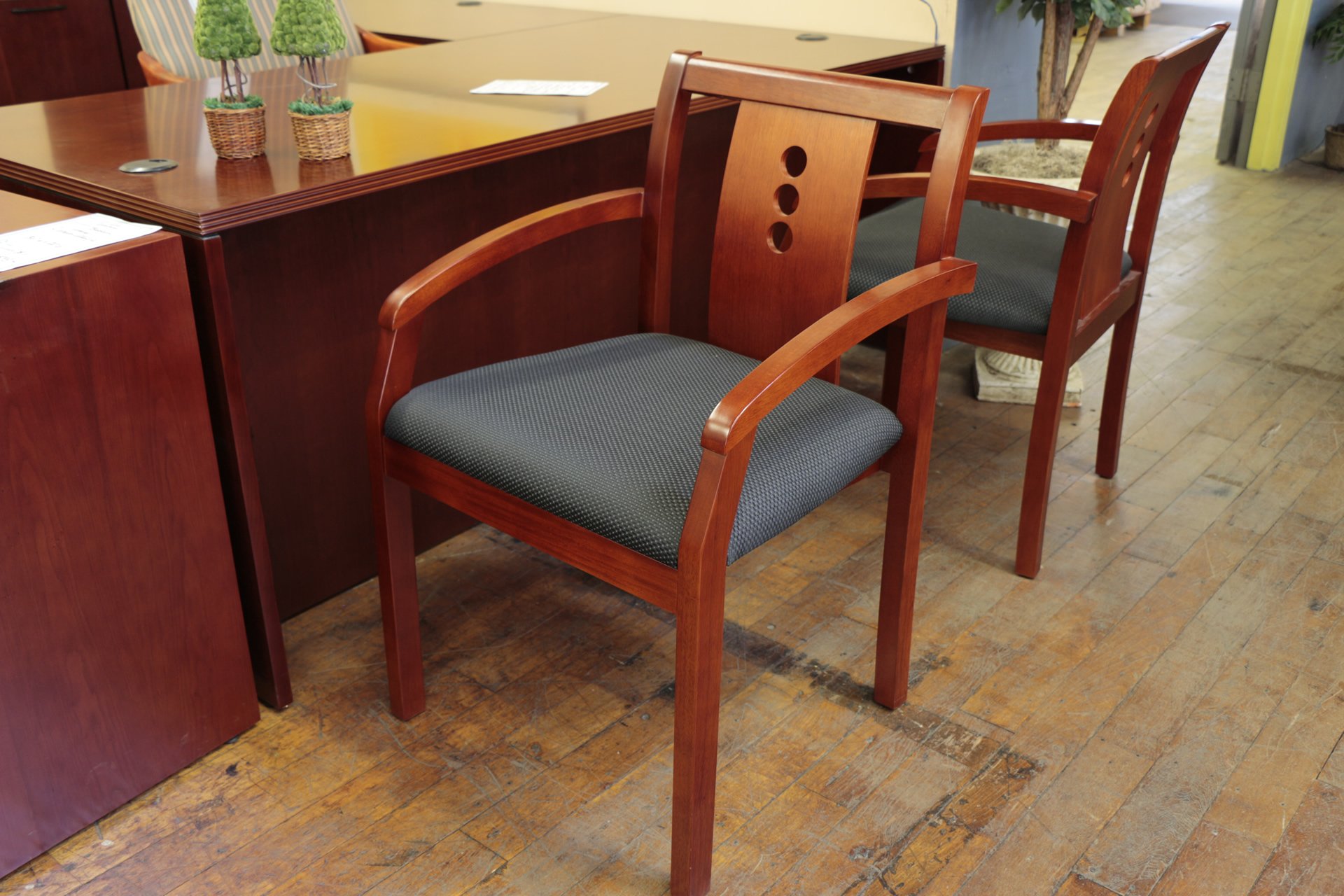 Cherry Side Arm Chairs