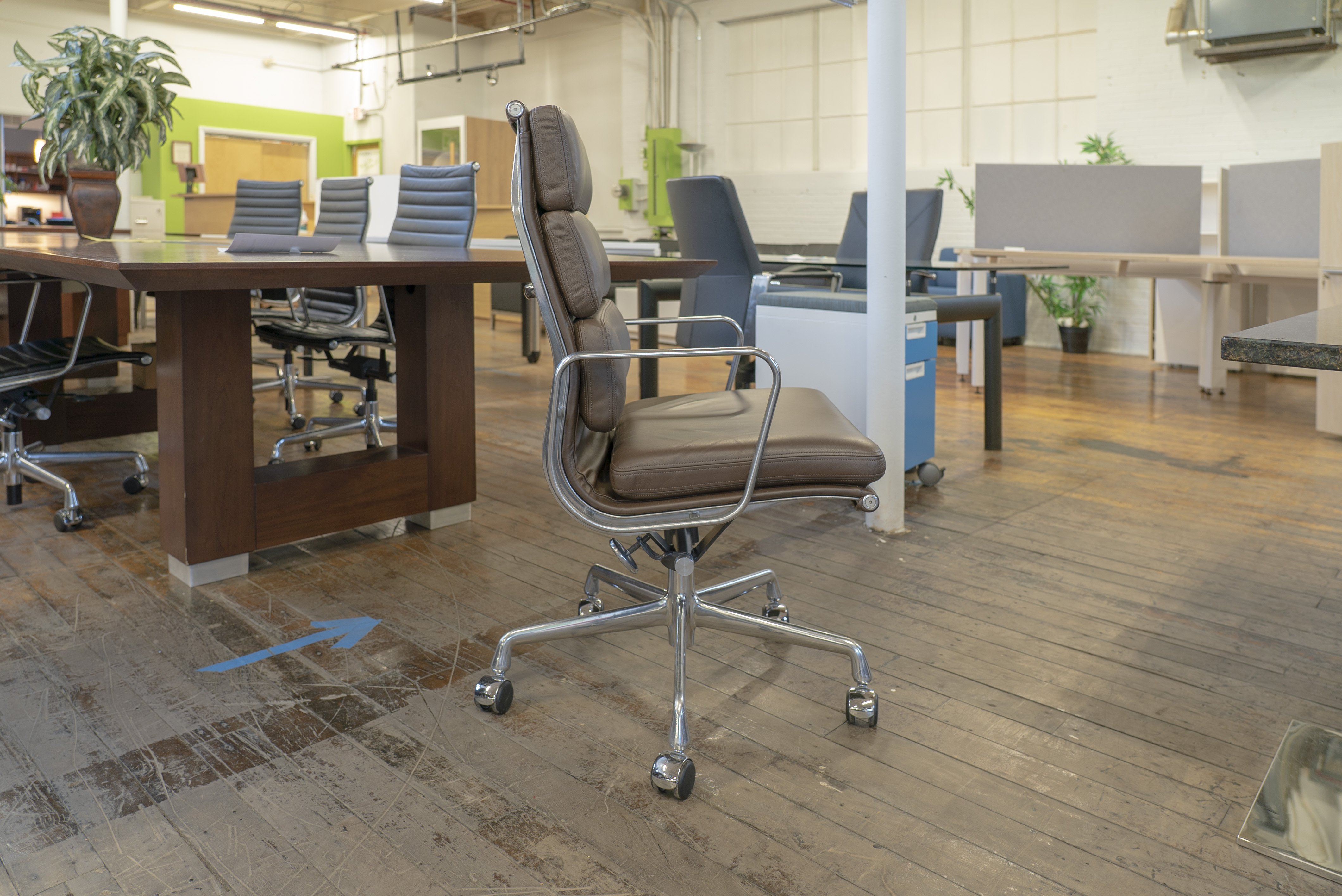 herman-miller-eames-soft-pad-brown-leather-executive-chairs