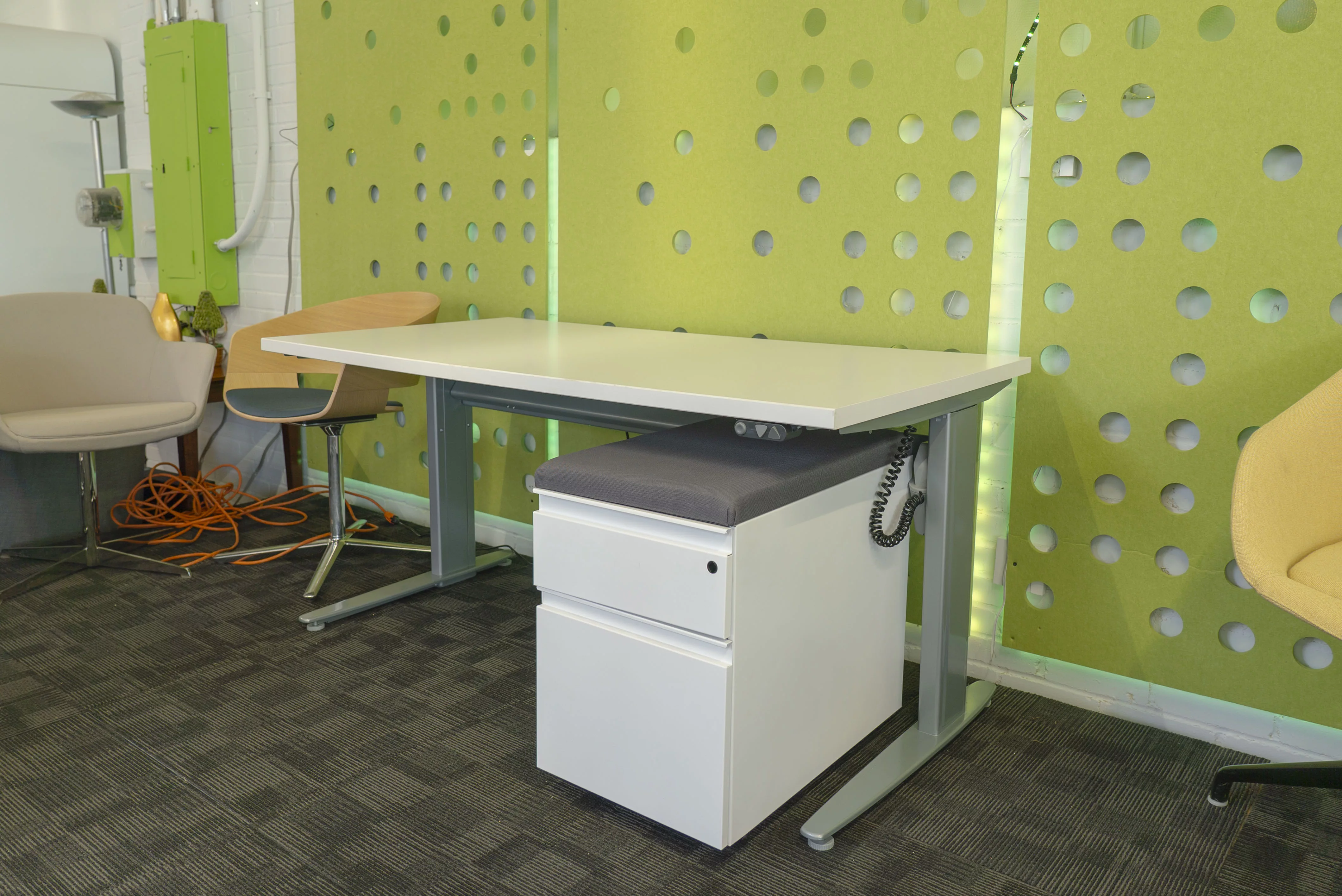 conset-height-adjustable-desk-with-mobile-pedestal-file-dual-vesa-monitor-arm